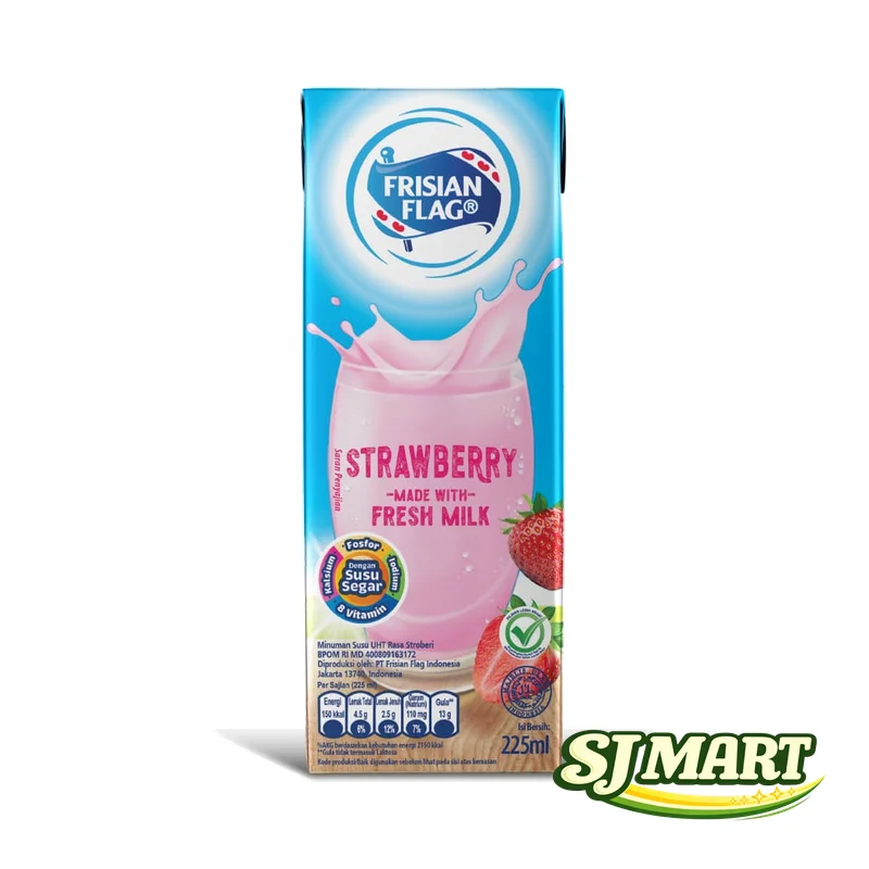 Frisian Flag Strawberry 225Ml