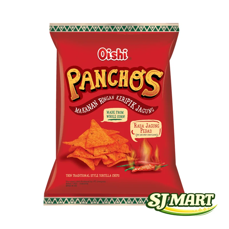 Oishi Panchos Jagung Pedas 140Gr