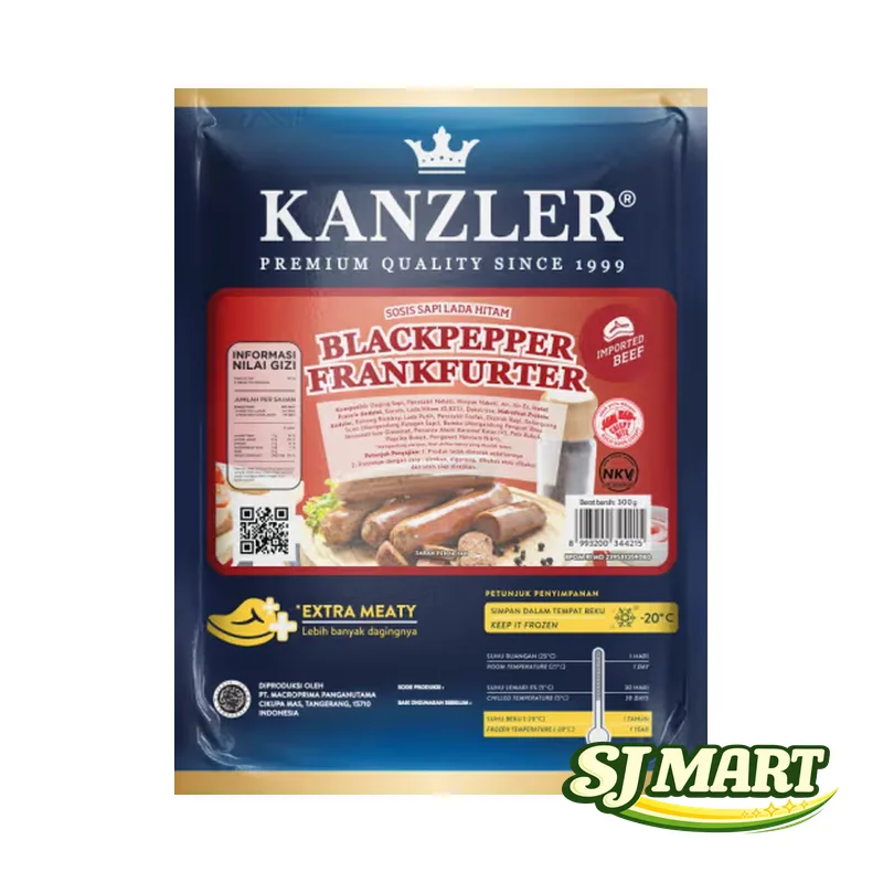 Sosis Kanzler Blackpepper 360Gr