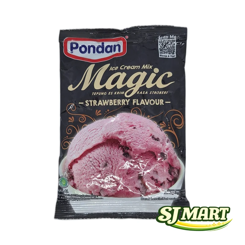 Pondan Ice Cream Strawberry 75Gr