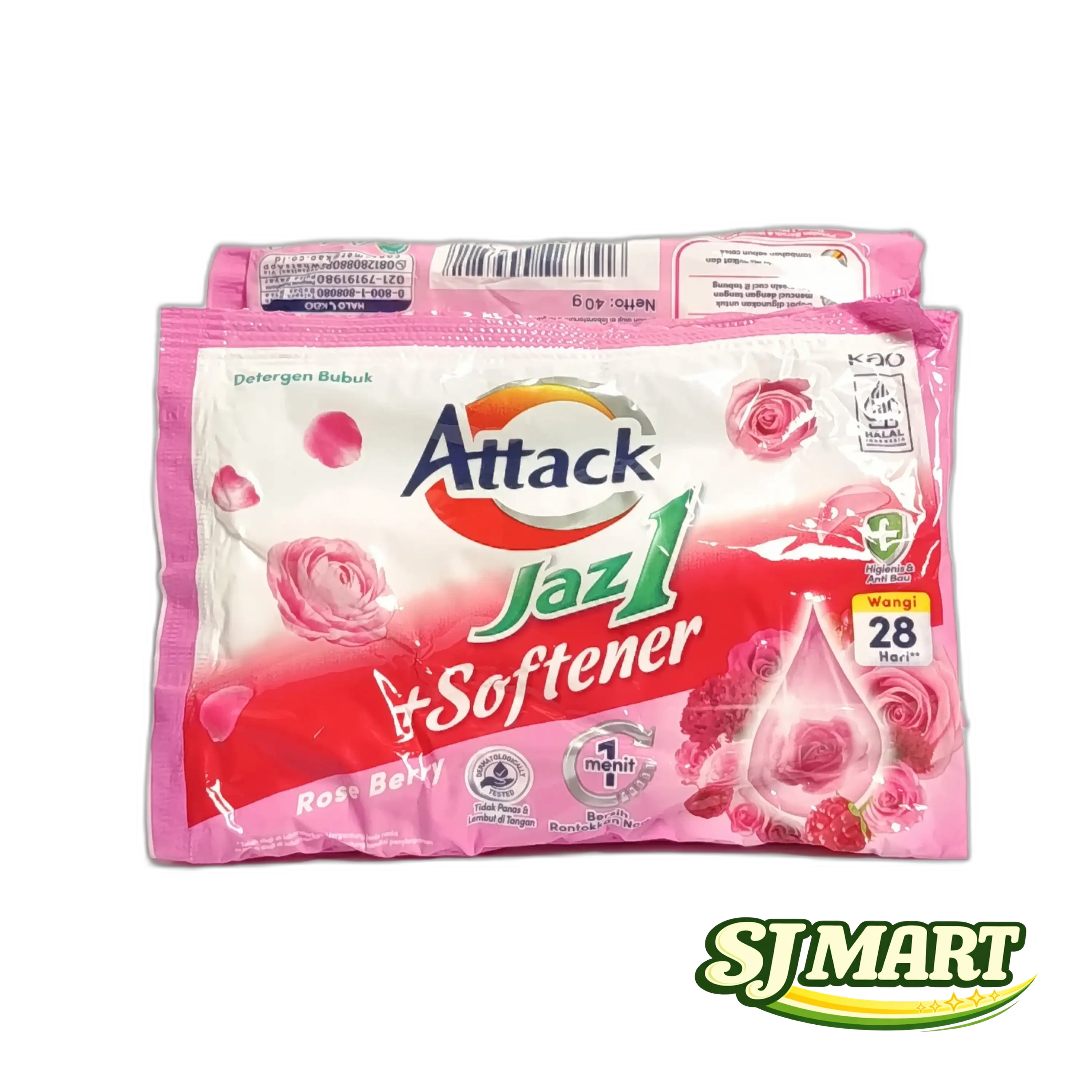 JAZ1 SOFTENER ROSE BERRY 6PCS 40GR