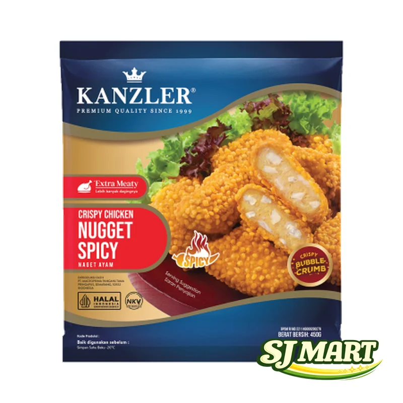 Kanzler Nugget Crispy Hot 450Gr
