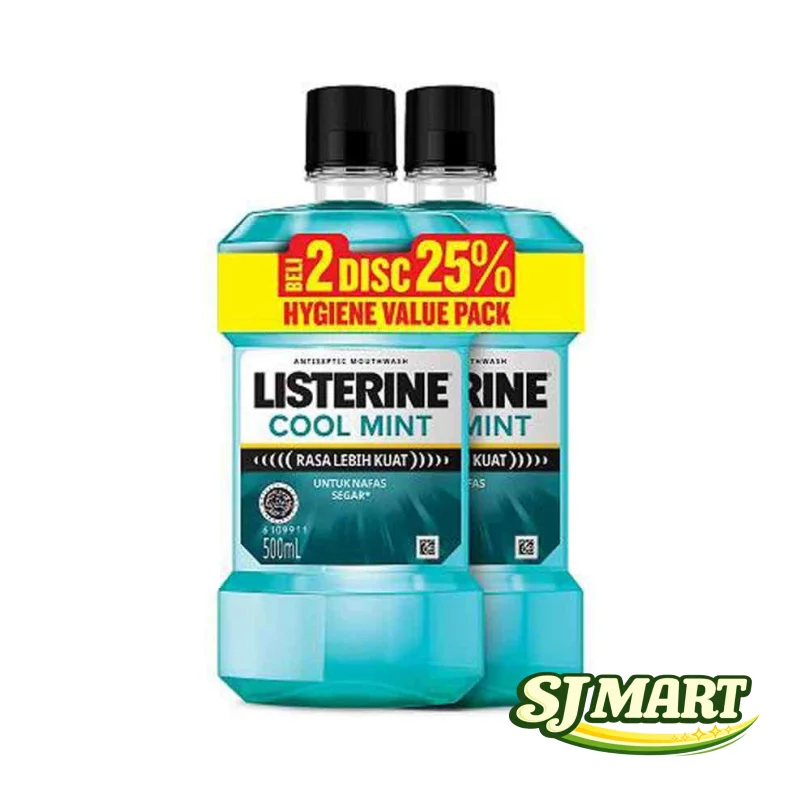 Listerine Cool Mint 500Ml Twin