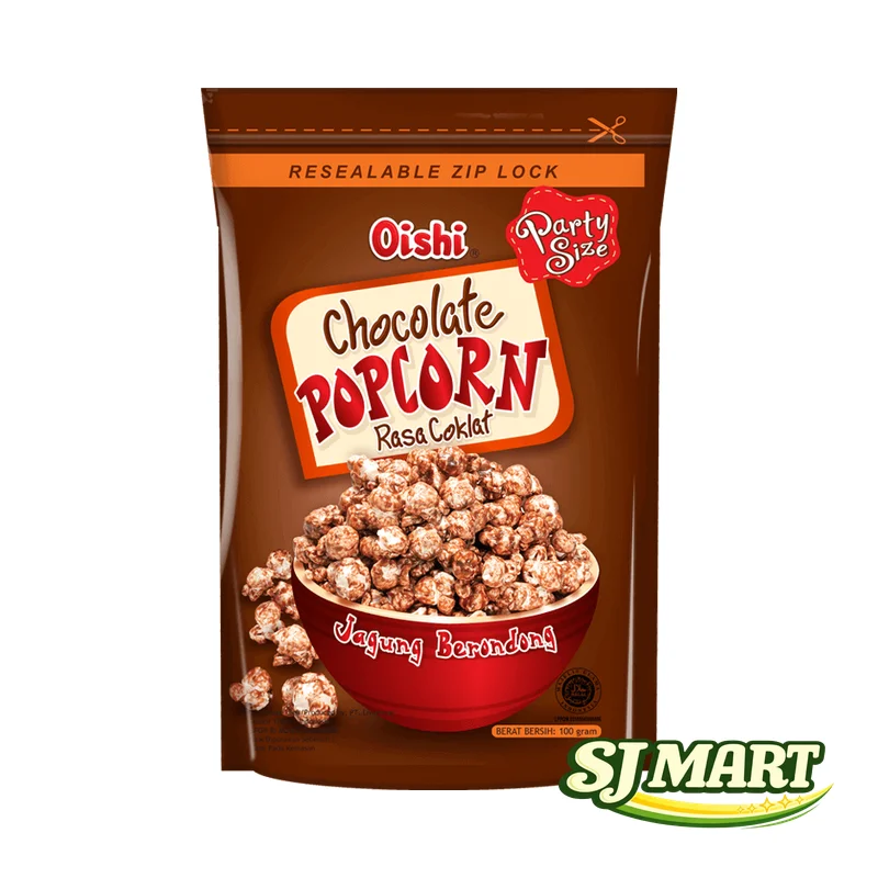 Oishi Popcorn Coklat 100Gr