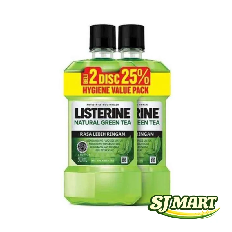 Listerine Green Tea 500Ml Twin