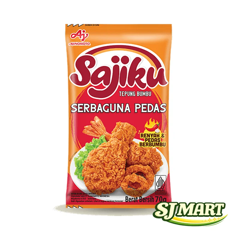 Sajiku Tepung Serbaguna Pedas 70Gr