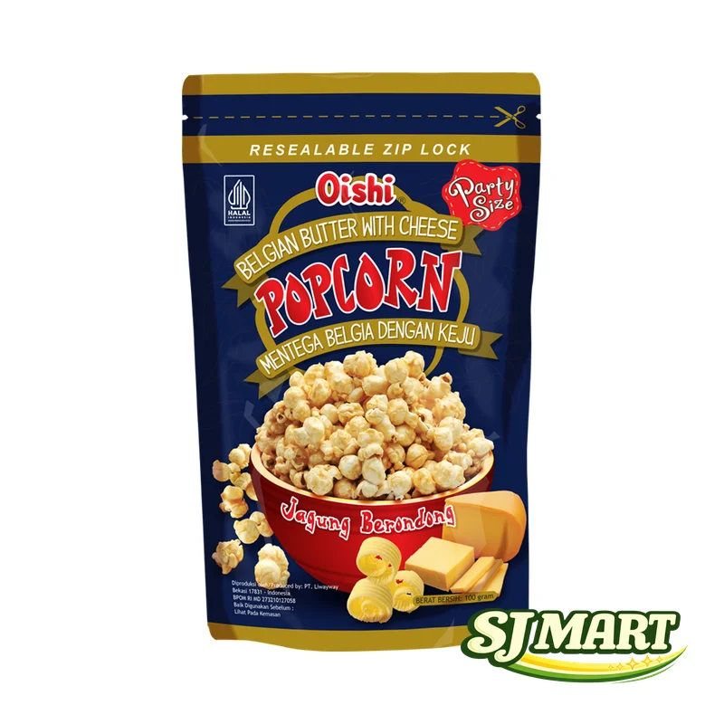 Oishi Popcorn Mentega 100Gr